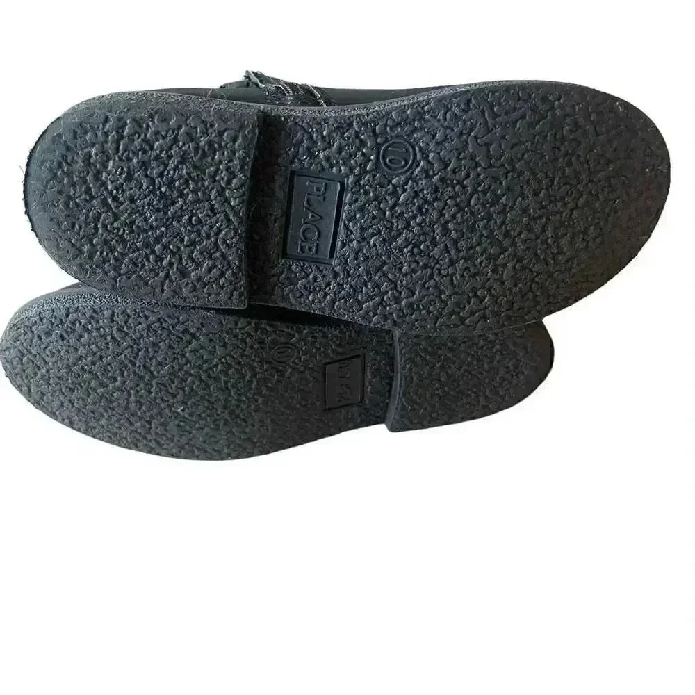 The Children’s Place Toddler Girls Buckle Booties Black SZ 10